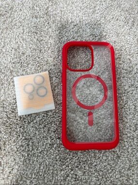 iPhone 15 pro max Red MagSafe-Compatible case
